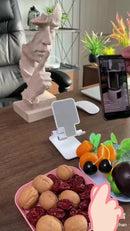 Suporte Para Celular e Tablet Dobrável Portátil Ajustável Apoio Mesa