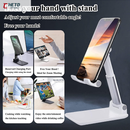 Suporte Para Celular e Tablet Dobrável Portátil Ajustável Apoio Mesa
